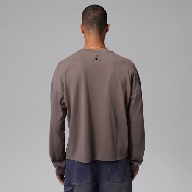 Air Jordan Mens Air Long Sleeve - Cave Stone