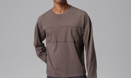 Air Jordan Mens Air Long Sleeve - Cave Stone