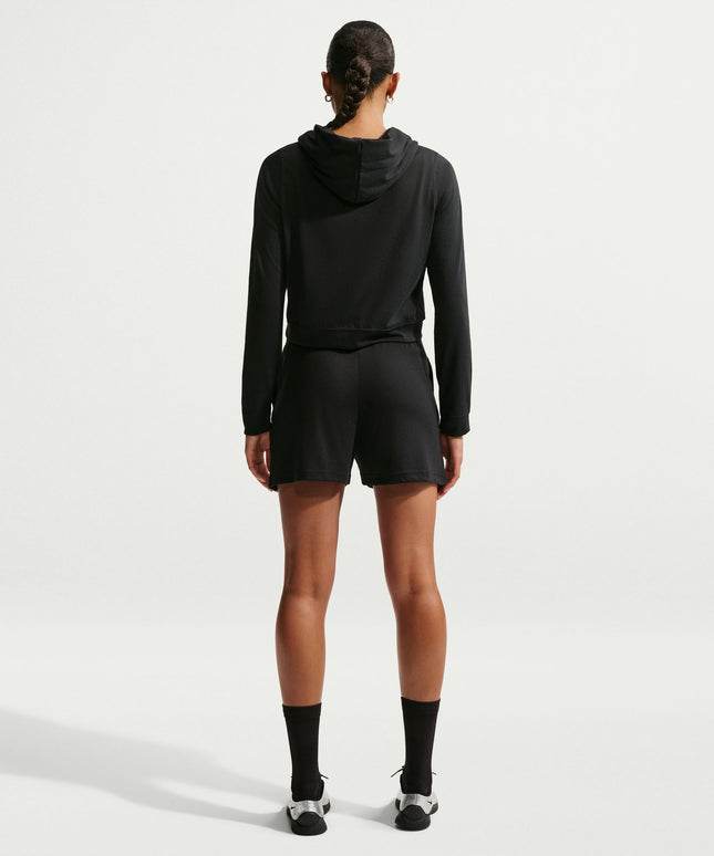 Nike Womens Sportswear Chill Knit Lightweight Hoodie - Black/Chalk