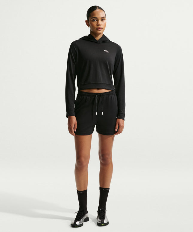 Nike Womens Sportswear Chill Knit Lightweight Hoodie - Black/Chalk