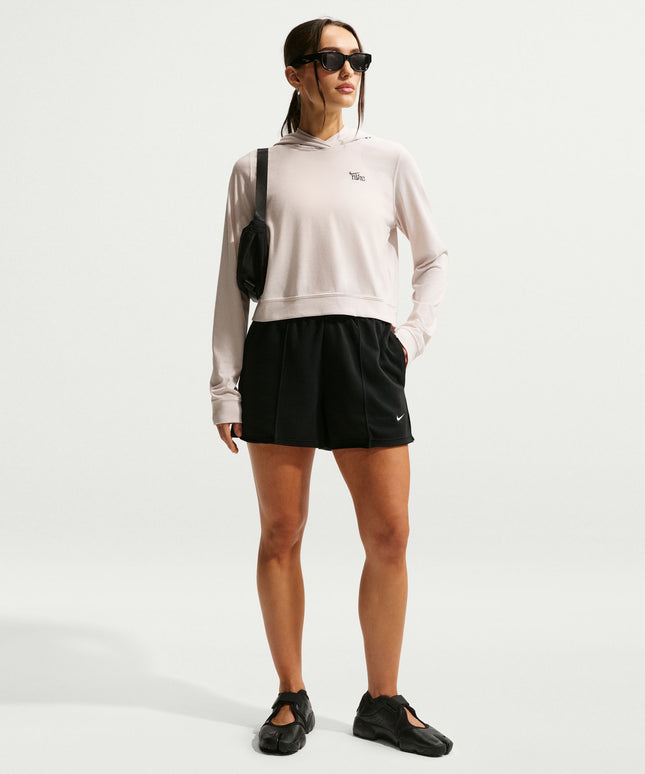 Nike Womens Sportswear Chill Knit Lightweight Hoodie - Light Orewood Brown