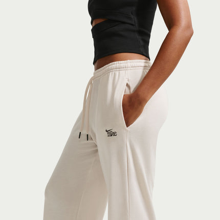 Nike Womens Chill Knit Mid Rise Open Hem Pants - Light Orewood
