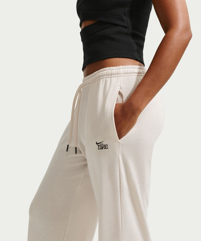 Nike Womens Chill Knit Mid Rise Open Hem Pants - Light Orewood