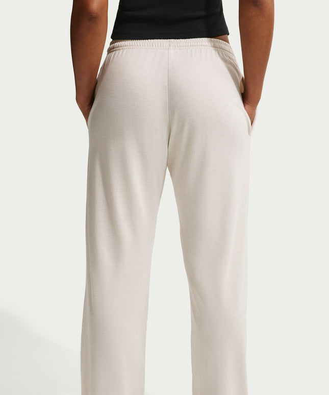 Nike Womens Chill Knit Mid Rise Open Hem Pants - Light Orewood