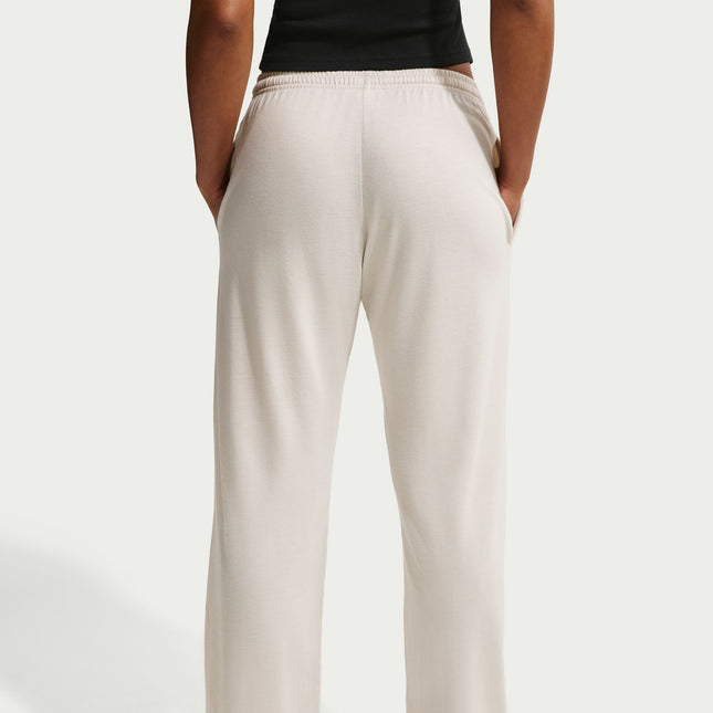 Nike Womens Chill Knit Mid Rise Open Hem Pants - Light Orewood