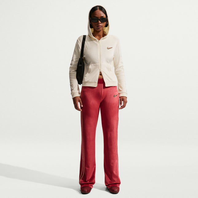 Nike Womens Velour Pants - Crimson