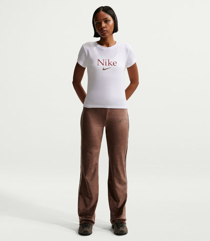 Nike Womens Cropped Tee - White