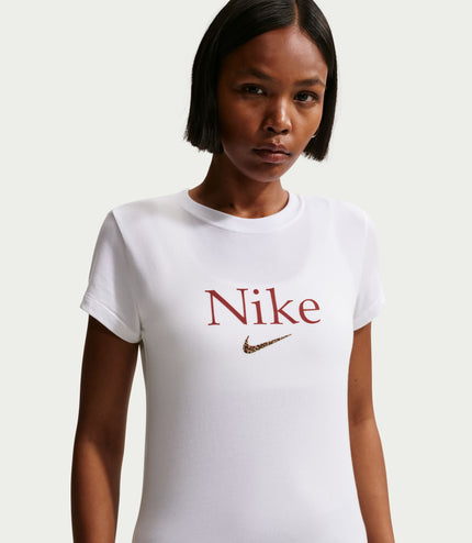 Nike Womens Cropped Tee - White