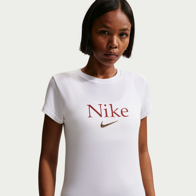 Nike Womens Cropped Tee - White
