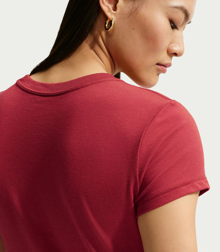 Nike Womens Cropped Tee - Crimson