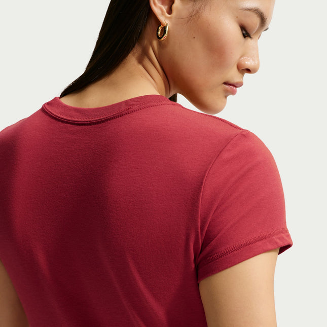 Nike Womens Cropped Tee - Crimson