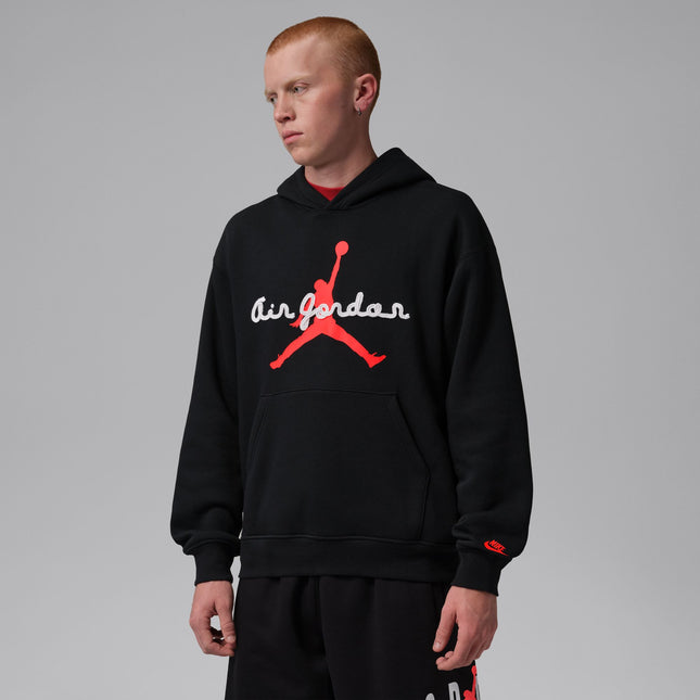 Air Jordan Mens Brooklyn Fleece Pullover Hoodie - Black