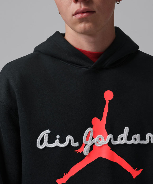 Air Jordan Mens Brooklyn Fleece Pullover Hoodie - Black