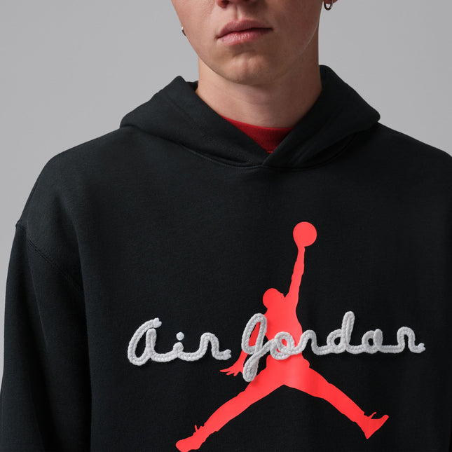 Air Jordan Mens Brooklyn Fleece Pullover Hoodie - Black