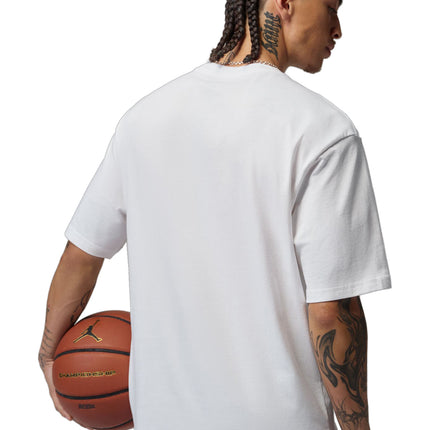 Air Jordan Mens World Best Tee - White/University Red
