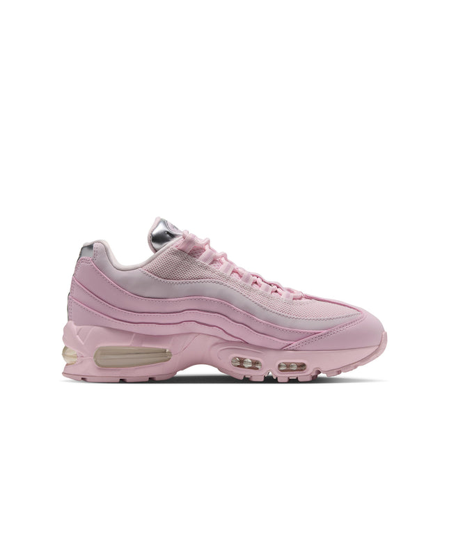 A light pink Nike Air Max 95 sneaker shown from the side profile against a solid white background.