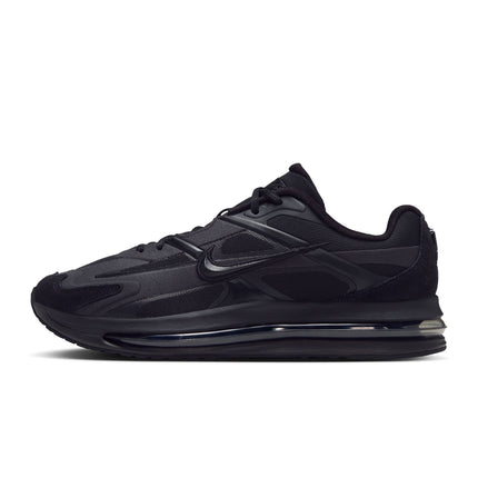 Nike Air Max Metro sneaker in triple black featuring a layered mesh and synthetic upper with a visible air sole unit.