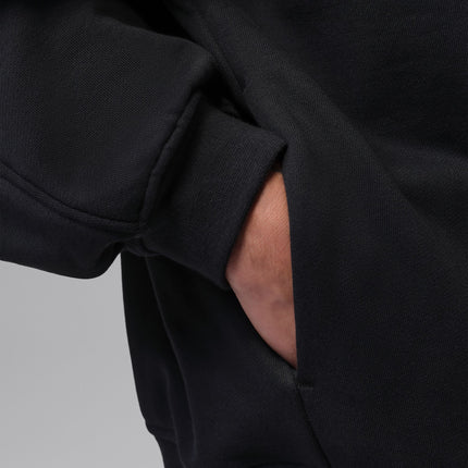 Air Jordan Mens 1/4 Zip Oversized Top - Black