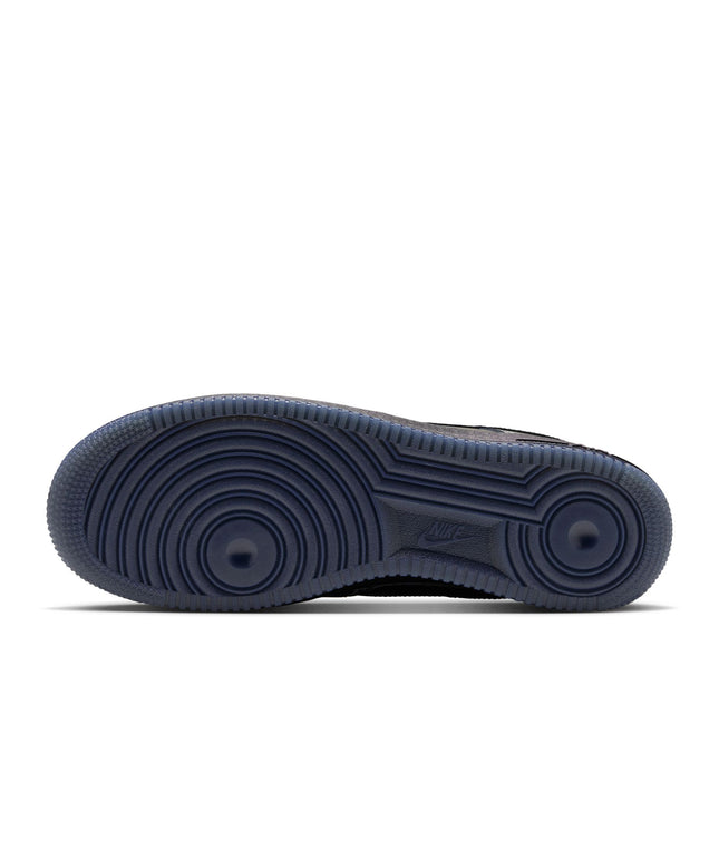 Nike Air Force 1 '07 Scream men's sneaker rubber outsole featuring a classic dark blue circular traction pattern.