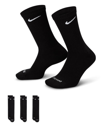 Nike Everyday Plus Cushioned Crew Socks 3-Pack - Black