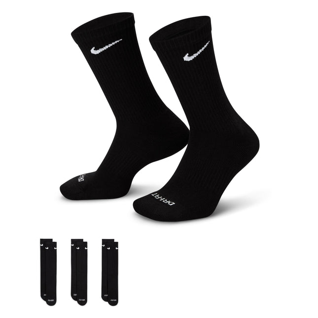 Nike Everyday Plus Cushioned Crew Socks 3-Pack - Black