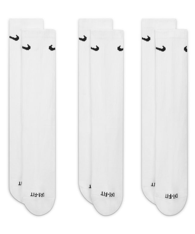 Nike Adult 3-Pack Everyday Plus Cushioned - White