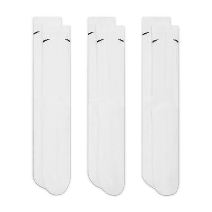 Nike Adult 3-Pack Everyday Plus Cushioned Socks - White