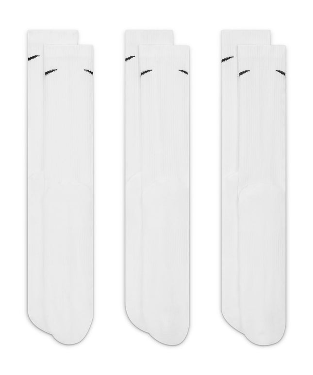 Nike Adult 3-Pack Everyday Plus Cushioned - White