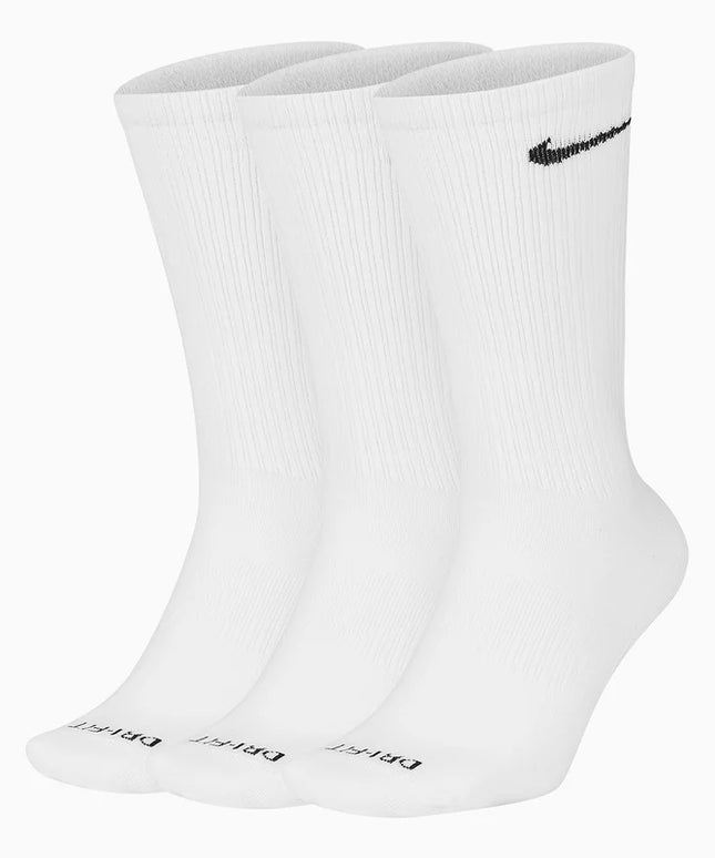 Nike 3-Pack Everyday Plus Lightweight Crew Socks - White