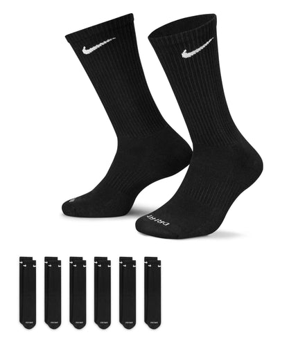 Nike Dri-Fit 6-Pack Cushioned Crew Socks