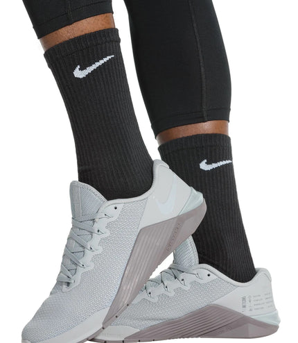 Nike Dri-Fit 6-Pack Cushioned Crew Socks - Black