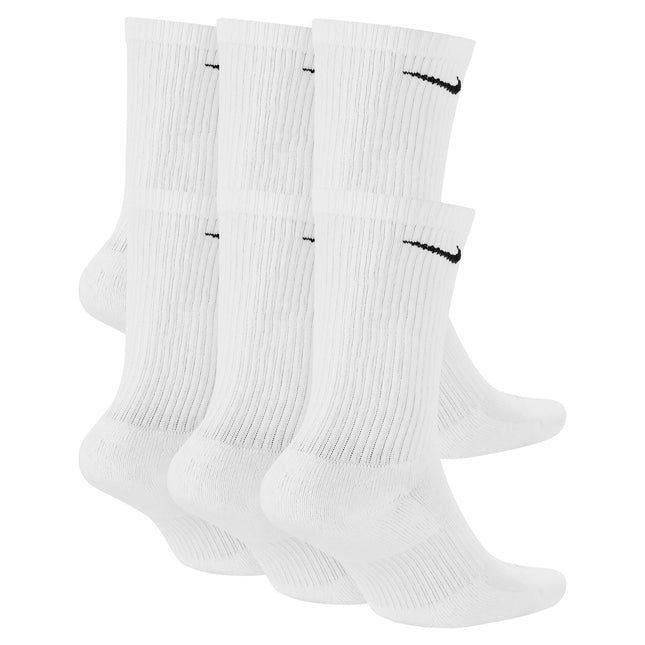 Nike Dri-Fit 6-Pack Cushioned Crew Socks - White