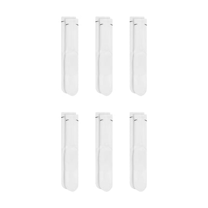 Nike Dri-Fit 6-Pack Cushioned Crew Socks - White
