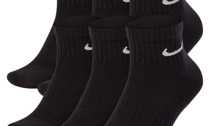 Nike Men's Everyday Cushioned 6-Pack Ankle Socks - Black