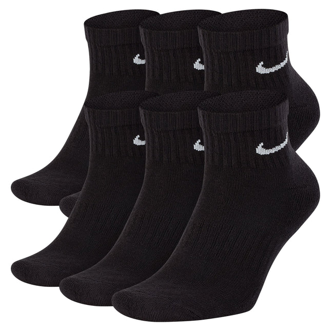 Nike Men's Everyday Cushioned 6-Pack Ankle Socks - Black