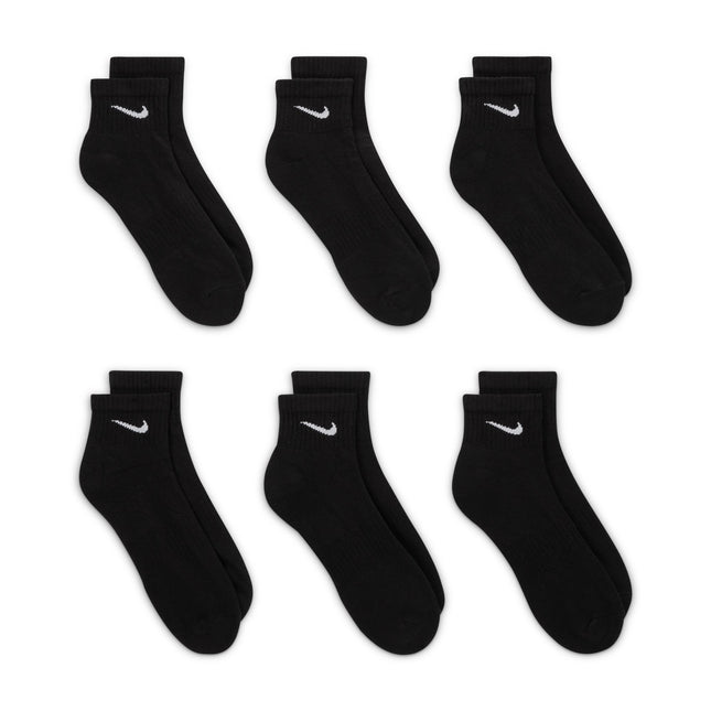 Nike Men's Everyday Cushioned 6-Pack Ankle Socks - Black