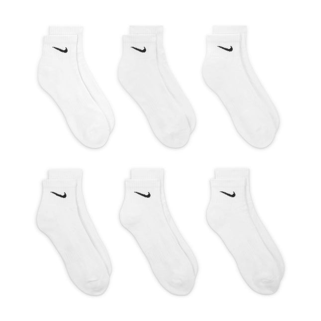 Nike Men's Everyday Cushioned 6-Pack Ankle Socks - White - Denim Exchange