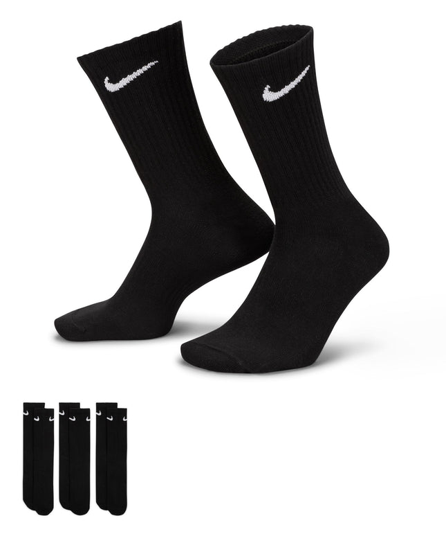Nike Everyday Lightweight Crew Socks 3-Pack - Black