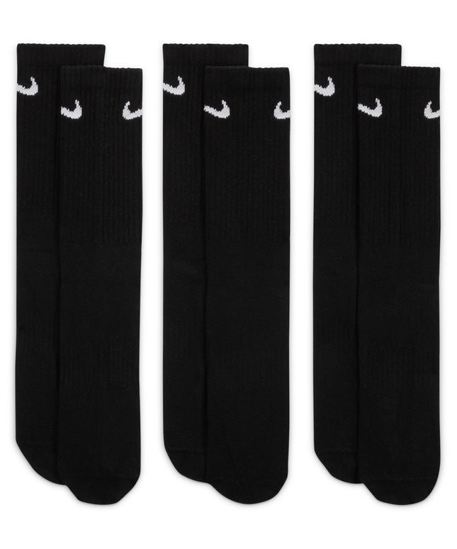 Nike Everyday Lightweight Crew Socks 3-Pack - Black