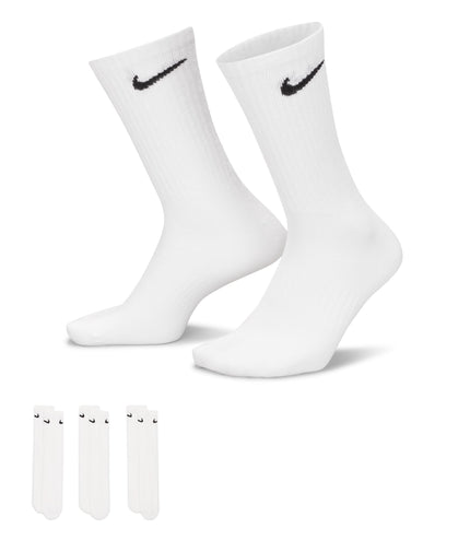 Nike Everyday Lightweight Crew Socks 3-Pack - White