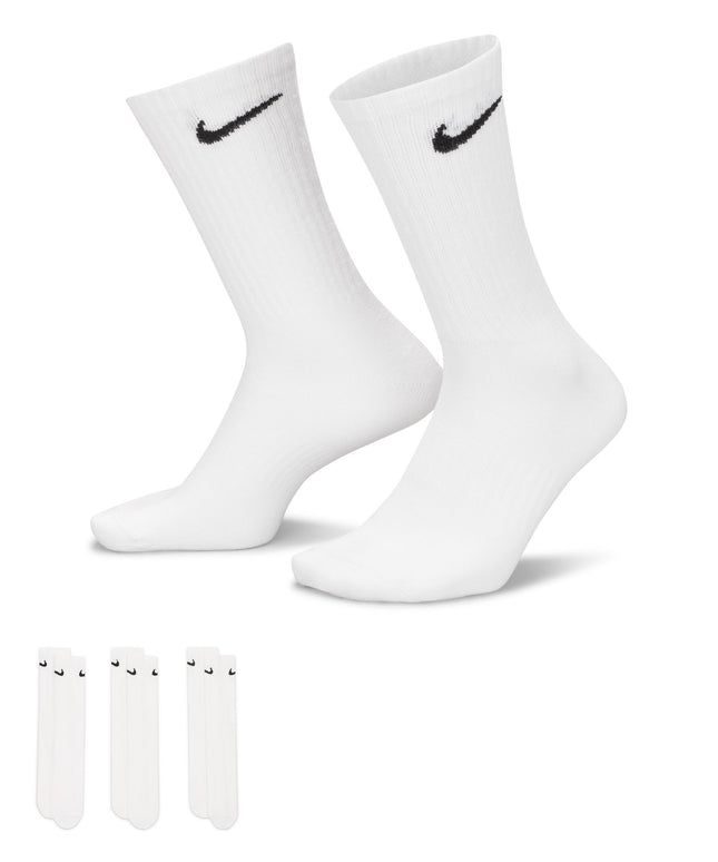 Nike Everyday Lightweight Crew Socks 3-Pack - White