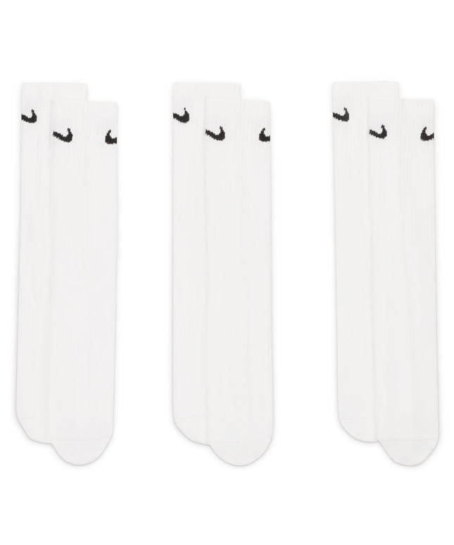 Nike Everyday Lightweight Crew Socks 3-Pack - White