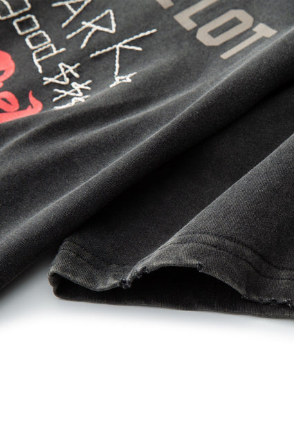 Hyde Park x ALOCS Stickered Up Tee - Black Wash