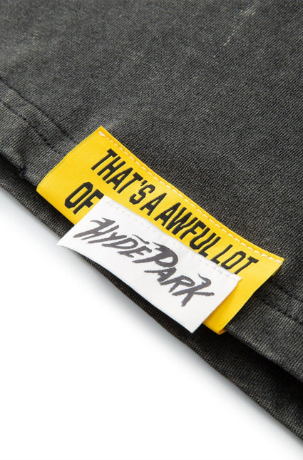 Hyde Park x ALOCS Stickered Up Tee - Black Wash