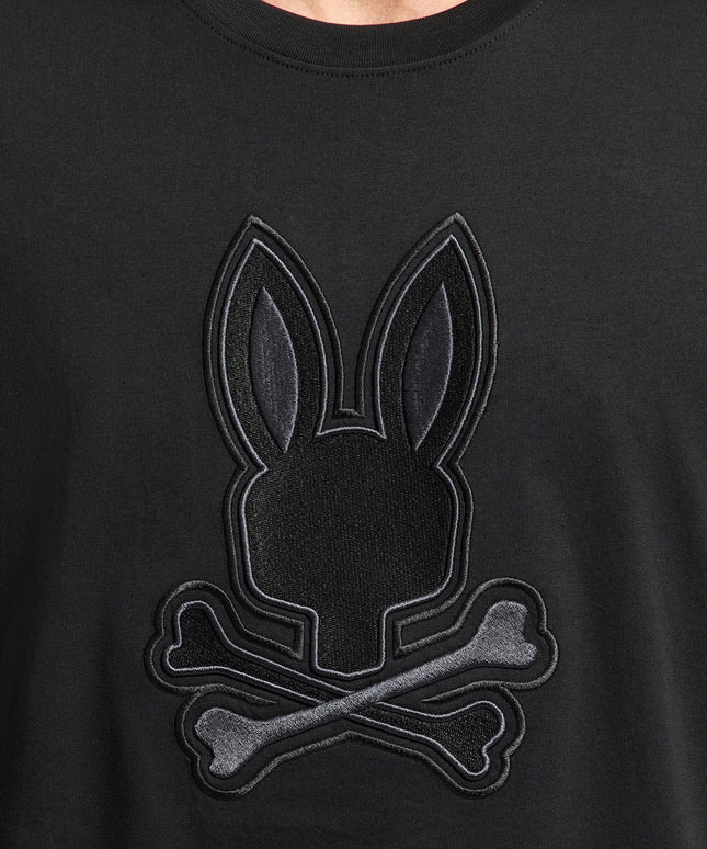 Psycho Bunny New Castle Embroidered Tee - Black
