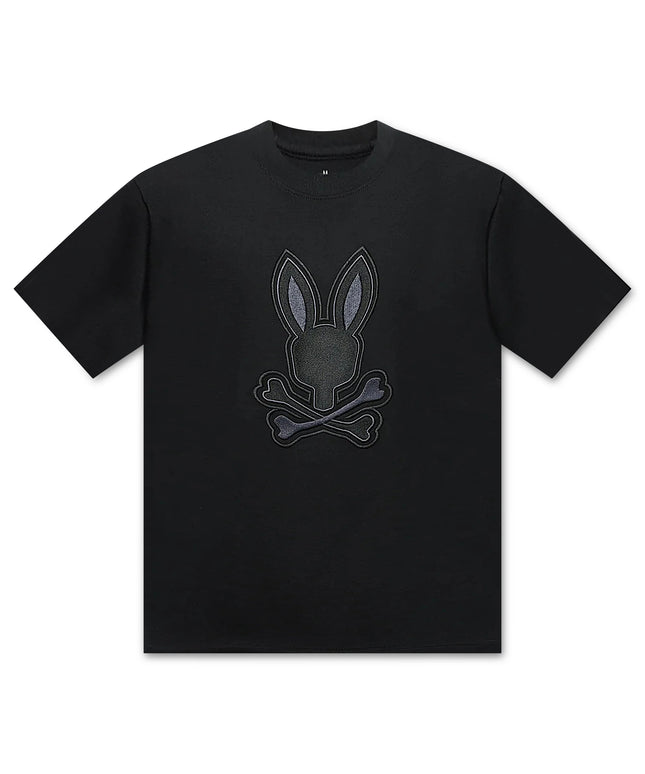 Psycho Bunny New Castle Embroidered Tee - Black