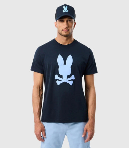 PSYCHO BUNNY HOUSTON GRAPHIC TEE - NAVY PSYCHO BUNNY