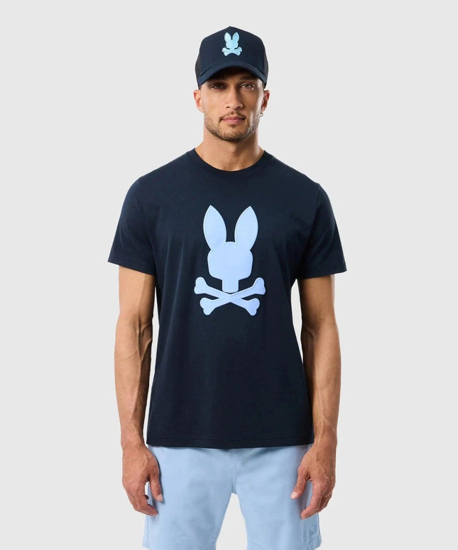 PSYCHO BUNNY HOUSTON GRAPHIC TEE - NAVY PSYCHO BUNNY