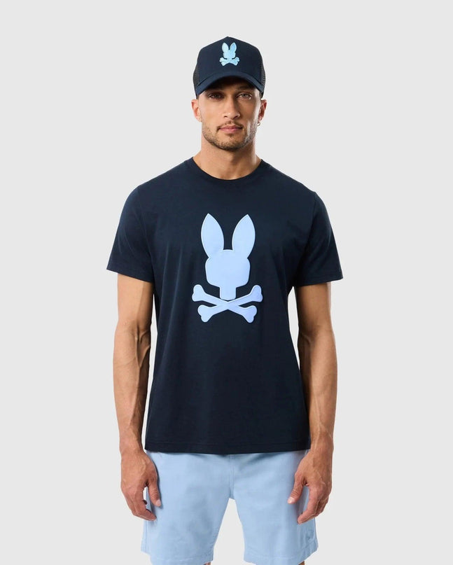 PSYCHO BUNNY HOUSTON GRAPHIC TEE - NAVY PSYCHO BUNNY