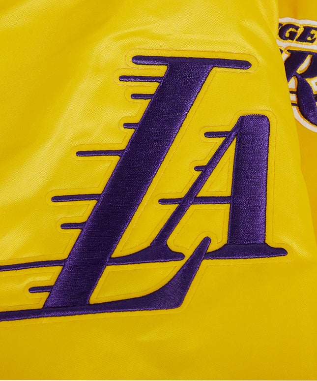 Pro Standard LA Lakers Souvenir Satin Jacket - Gold